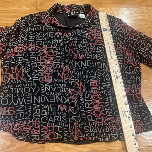 Fashion Bug women’s button down 100% silk blouse size xlarge . - Picture 7 of 8